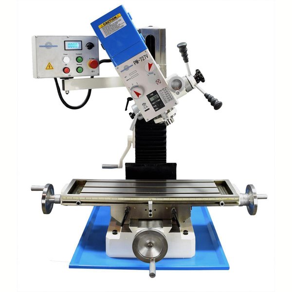 PRECISION MATTHEWS PM-727V-w/3axDRO Variable Speed Milling Machine