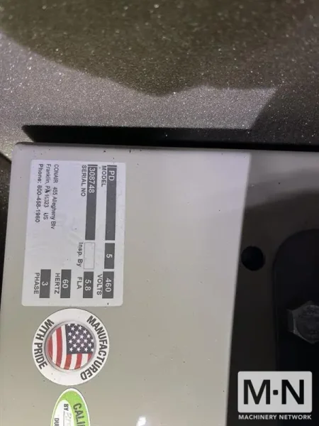 5 HP CONAIR MODEL PD-5 VACUUM PUMP AND DUST COLLECTOR  MFG 2015