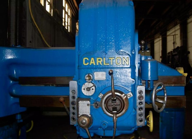 5' CARLTON RADIAL ARM DRILL. STOCK # 0654126
