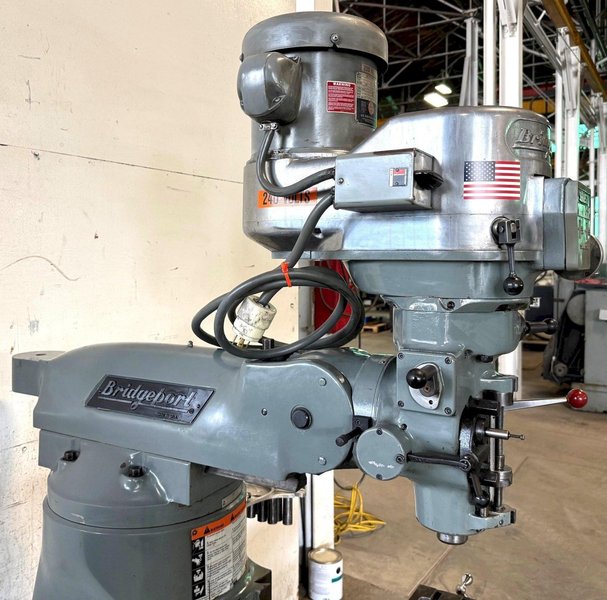 Bridgeport Vertical Mill Series I, 9&quot; x 42&quot; Tbl., 2 HP V-Speed, Clean