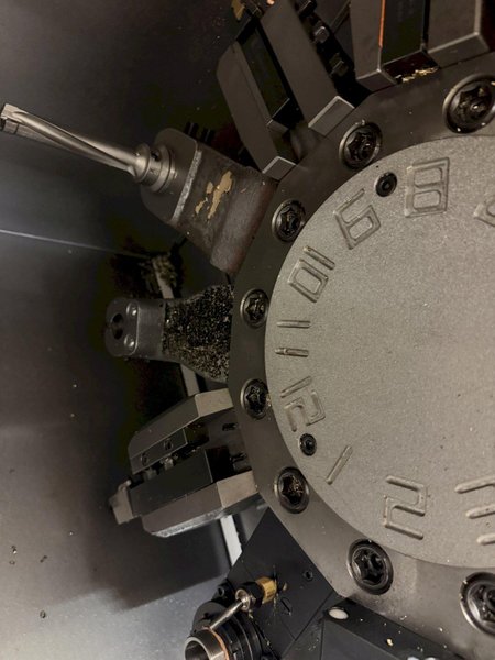 2014 MAZAK QUICK TURN NEXUS 250MSY-II CNC TURNING CENTER, MAZATROL MATRIX NEXUS 2 CONTROL, TWIN SPINDLE, LIVE TOOLING, Y-AXIS, TOOL EYE, CHIP CONVEYOR