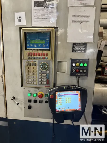 1760 TON 554 OZ VAN DORN MODEL 1760CC17000 INJECTION MOLDING MACHINE MFG 2001