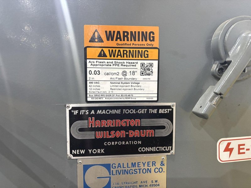 8" X 24" GRAND RAPIDS MODEL #350 HYDRUALIC HORIZONTAL SURFACE GRINDER: STOCK #22734