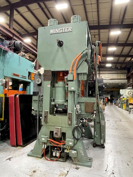 250 Ton MINSTER E2-250-72-36 Hevi-Stamper Straight Side Mechanical Metal Stamping Press, New 1988
