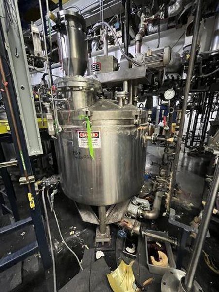 175 Gal Lee Double Motion Vacuum Kettle, S/S, 20/100#