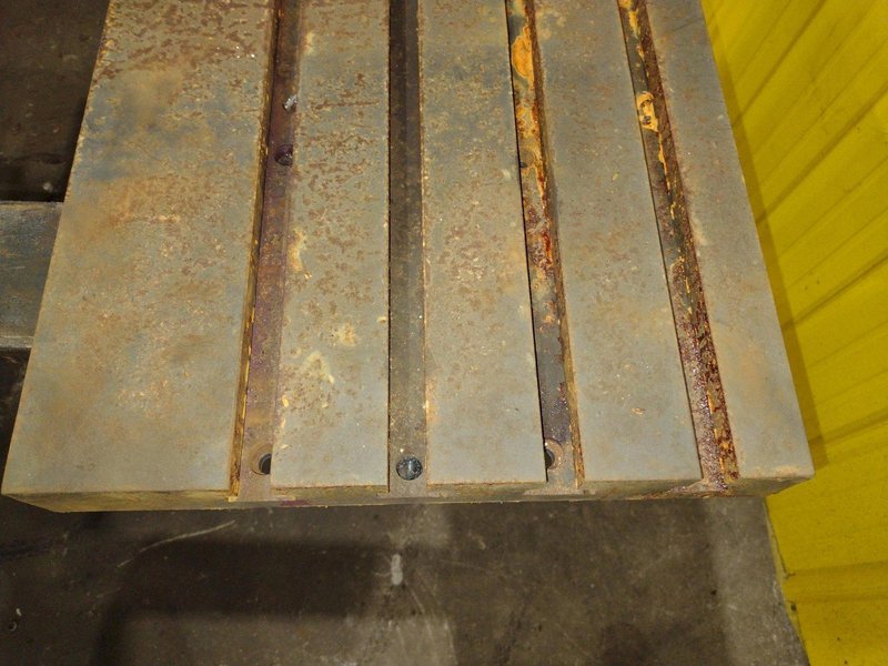 18" X 40" X 2.5" STEEL BOLSTER T-SLOT PLATE: YOBRO #25182