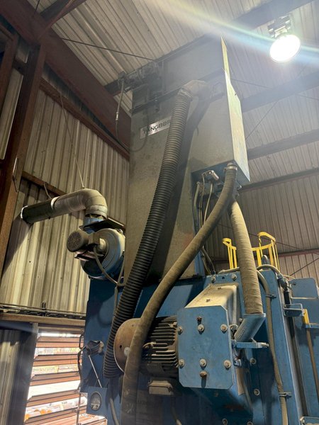 72” TABLE PANGBORN MODEL 6LK-7 ROTOBLAST SHOT BLAST MACHINE: YOBRO #25134