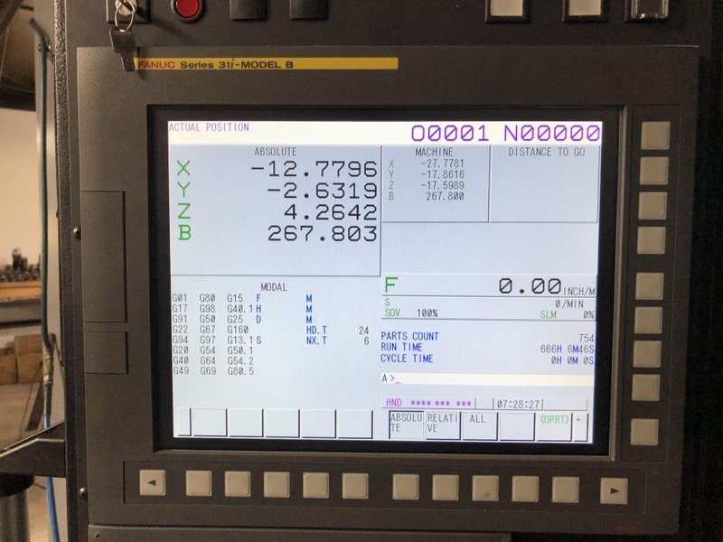 2017 OKK HMC 500 CNC Horizontal Machining Center For Sale