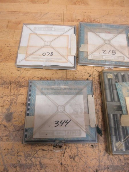 Deltronic Pin Sets (5 Sets), Nominal Sizes .078", 218", .281", .344", .500".  All sets are +/- .0012 in .0001" Increments.  **All Look Complete**- Auction Item