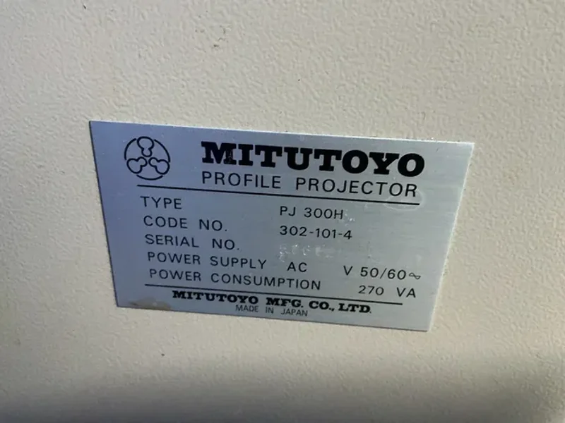 Mitutoyo 12” Optical Comparator  - Pj 300h