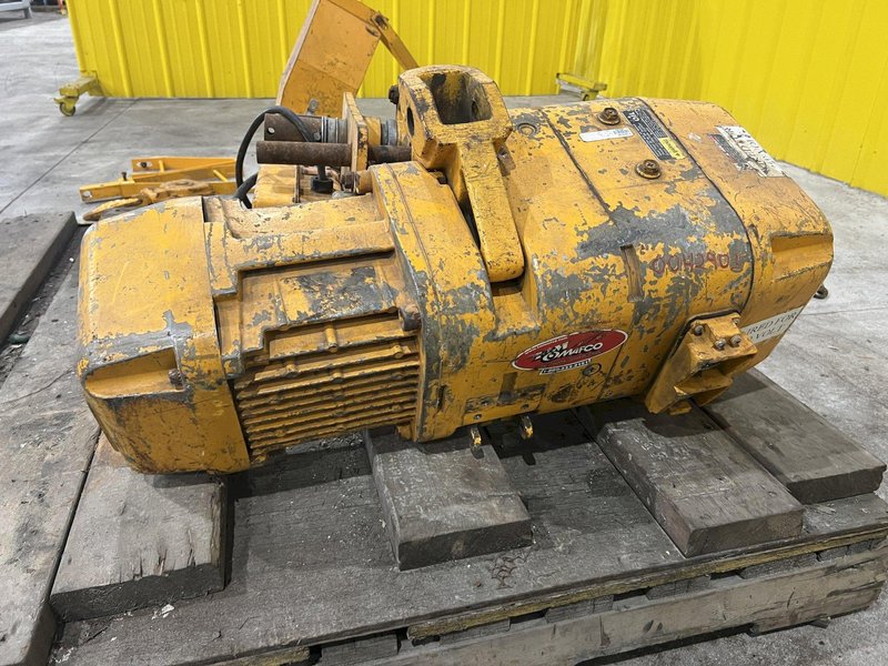 10,000 LB (5 TON) HARRINGTON MOTORIZED CHAIN HOIST W/ POWER TROLLEY: STOCK #19956