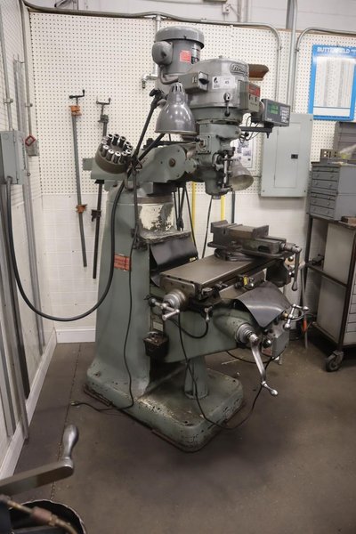 Bridgeport Series I Vertical Knee Mill, X &amp; Y-Axis Servo Power Feeds, 2-Axis Acu-Rite DRO- Auction Item