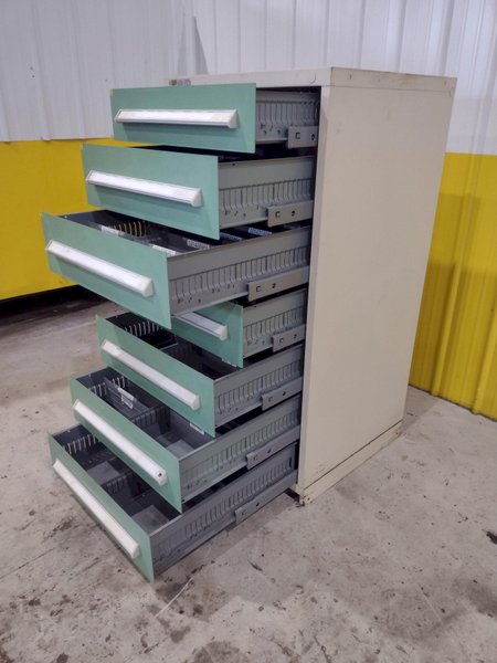 7 DRAWER VIDMAR INDUSTRIAL STORAGE CABINET 30" X 27.5" X 59": STOCK  #21502 (33 AVAILABLE)