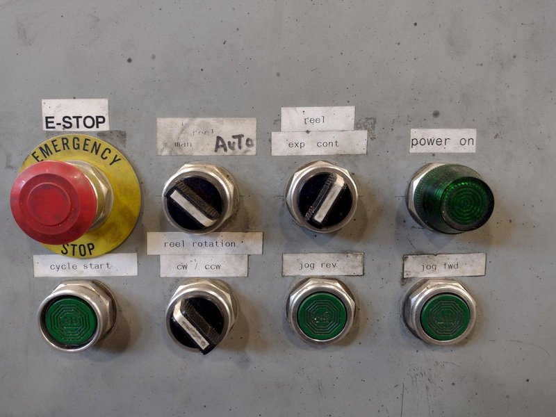 10,000 LB (5 TON) X 24&quot; RED BUD (RBI) MODEL #RM24-16 MOTORIZED POWER COIL REEL / UNCOILER: STOCK #15275