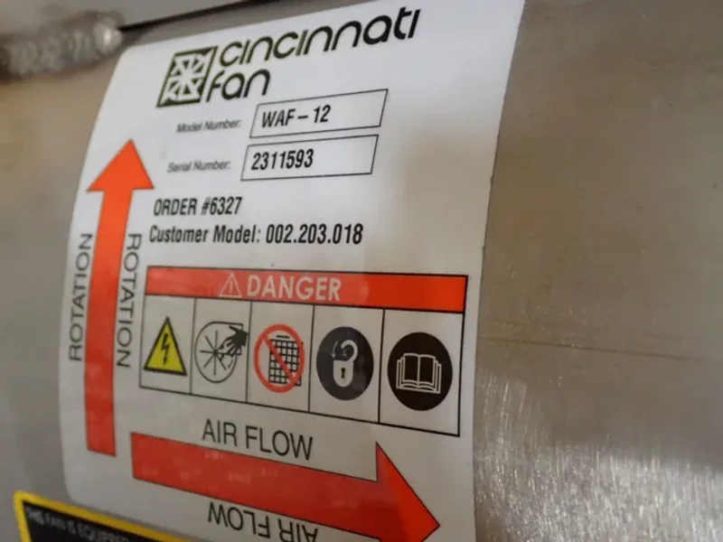 Cincinnati 12" Fan - Waf-12