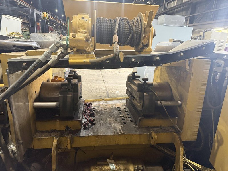 CAT TRACK PIN &amp; BUSHINGS PRESS WITH ELECTRIC IMPACT WRENCH, WINCH &amp; CONVEYOR: YOBRO #24866