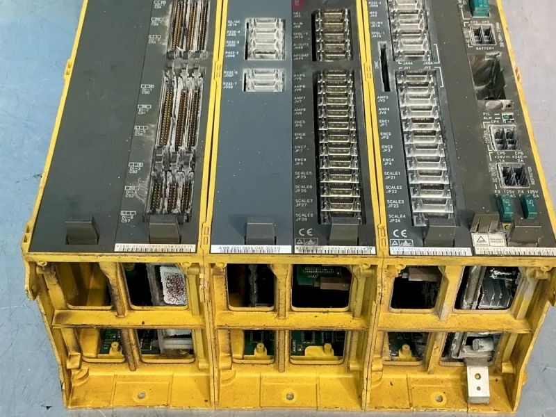 FANUC PLC CHASSIS W/MODULES  -  A16B-2201-0856