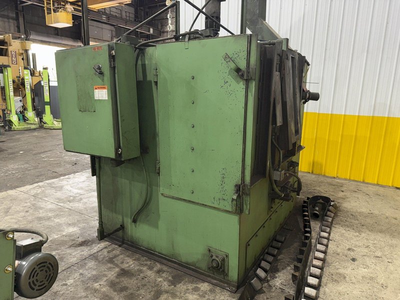 4 STATION X 20 HP -72&quot; X 40&quot; BRONCO SHOT BLAST ROTARY TABLE PART BLASTIN MACHINE: STOCK #23778