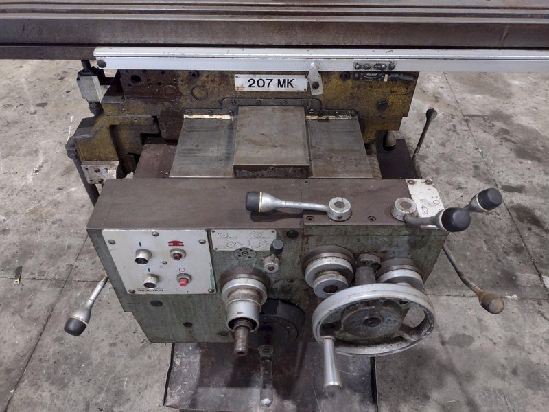 #2 CINCINNATI MODEL #207 HORIZONTAL MILL WITH VERTICAL TOOLMAKERS OVERARM: STOCK #22270