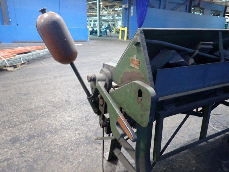 CHICAGO, DRIES &amp; KRUMP MFG. CO. 96" SHEET METAL BRAKE   -  L37