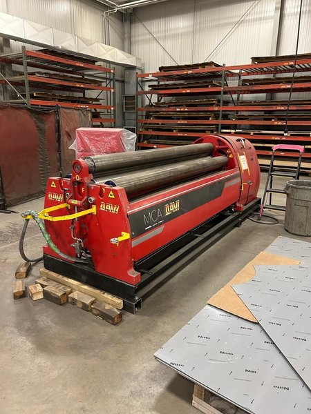 3/8″ X 8’ Davi MCA 2522 CNC Plate Roll, 2018