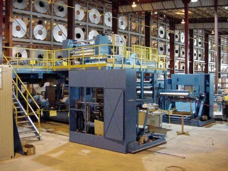 72" x 0.015" x 40,000lb Kampf Aluminum Slitting Line