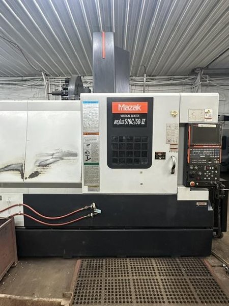 Mazak Nexus 510C/50-II VMC, 2007 – Mazatrol Matrix Control, Hand Pendant, Tool Probe, Chip Conveyor