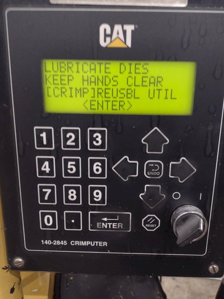 CAT CRIMPUTER HOSE CRIMPING PRESS &amp; DIES, WITH ENERPAC HYDRUALIC UNIT: YOBRO #24865