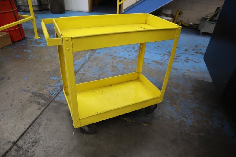 Metal Shop Cart with Lower Shelf- Auction Item