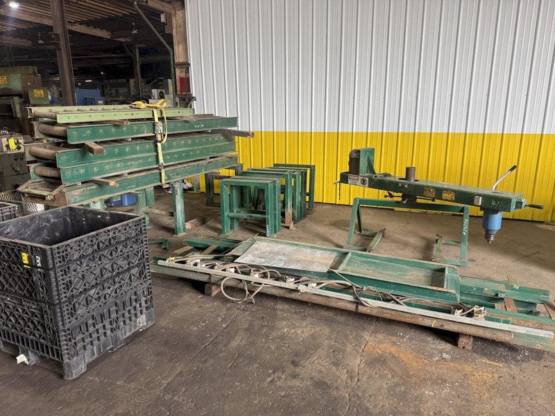 2001 BERCO PT250 TRACK PRESS WITH WTC TRACKMASTER IMPACT WRENCH &amp; CONVEYOR: YOBRO #24374