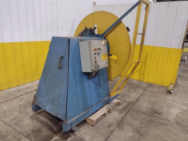 6,000 X 12" COLT MODEL #CR-60-12 MOTORIZED COIL REEL UNCOILER : YOBRO #24603