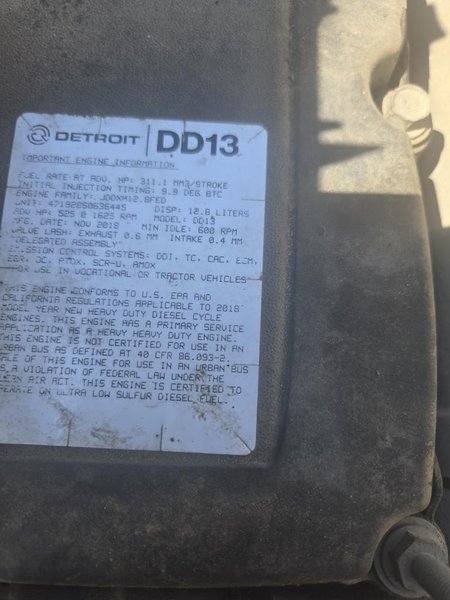 2019 FREIGHTLINER CASCADIA 126 KS7785