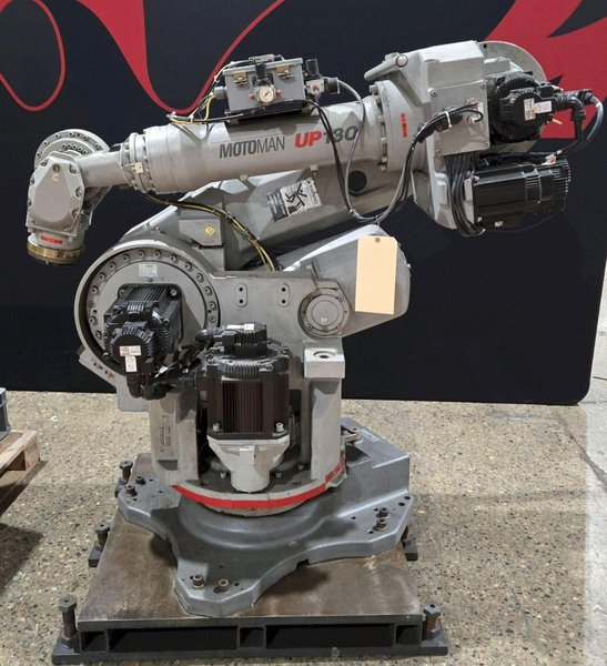 YASKAWA MOTOMAN UP130-RB00 INDUSTRIAL ROBOT ARM AND CONTROL CABINET USED