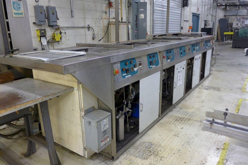 CREST ULTRASONIC OPTIMUM CONSOLE FOUR BAY PRECISION CLEANING SYSTEM: YOBRO #24406