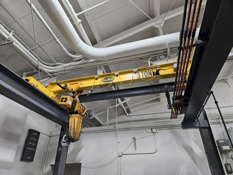 56' X 12'6" X 14' 3 TON FREE STANDING CRANE WORKS BRIDGE CRANE SYSTEM: YOBRO #24680