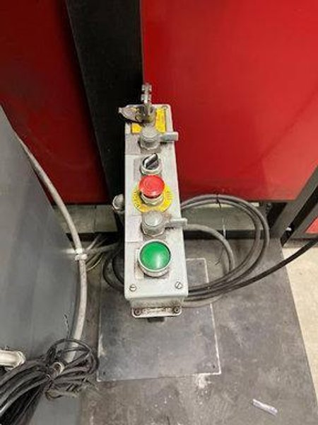 Lincoln Electric Dual Zone Weld Cell, Head and Tailstock, Fixed Table, Rj3iB Control, ArcMate 120iB