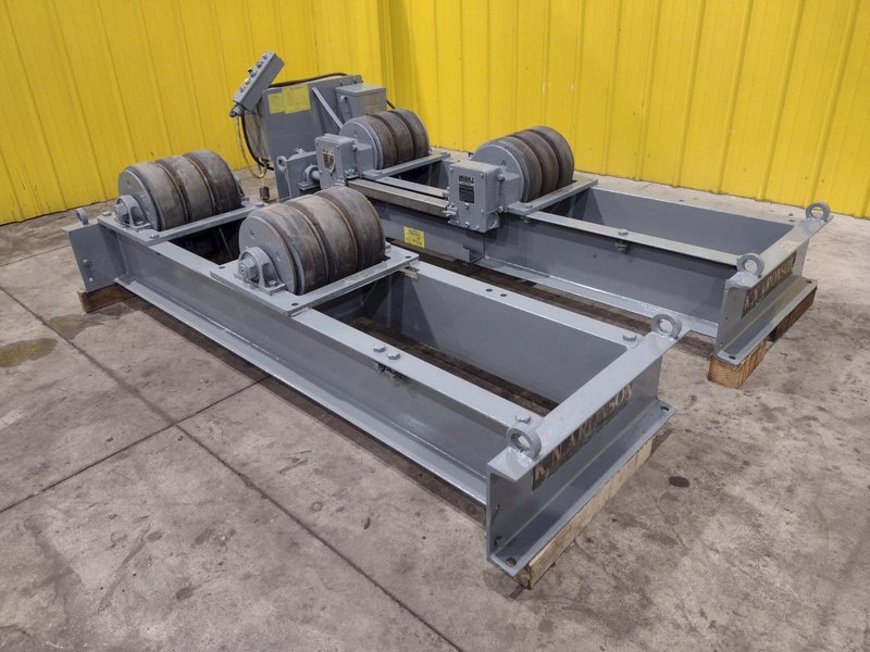 20 TON ARONSON MODEL #WWR-20 POWERED TANK TURNING ROLL SET WITH DRIVE &amp; IDLER: STOCK #22313