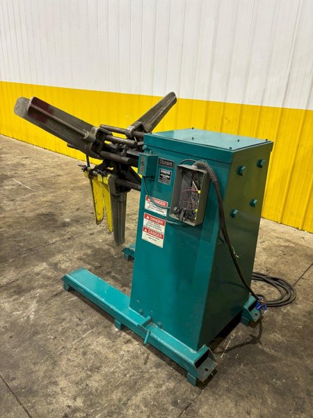 4,000 LB X 16&quot; DURANT MODEL #MD-401-M MOTORIZED UNCOILER COIL REEL: YOBRO #24500