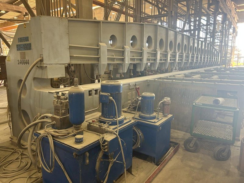 1.96" X 472" ROMAR XBJ-12 EDGE MILLING/PLATE BEVELING MACHINE. STOCK # 0879226