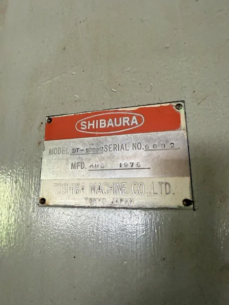 4" SHIBAURA MODEL #BT-10-BP2 HORIZONTAL BORING MILL: YOBRO #25825