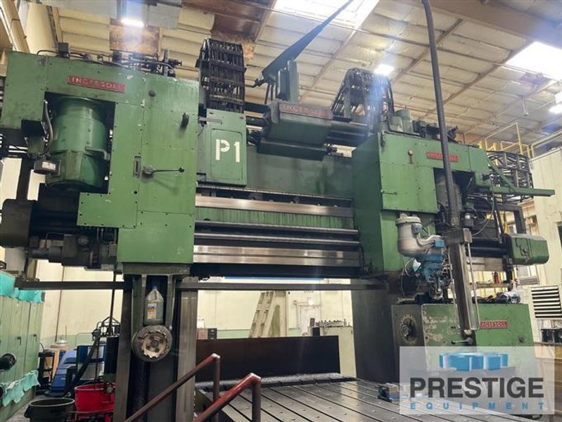 Ingersoll 104&quot; x 96&quot; x 360&quot; Double Housing Planer Mill w/50 HP Milling Heads