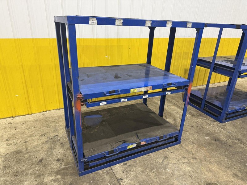 (4) 1,000 LB CAPACITY DIE RACKS W/ SLIDING SHELVES: YOBRO #24478