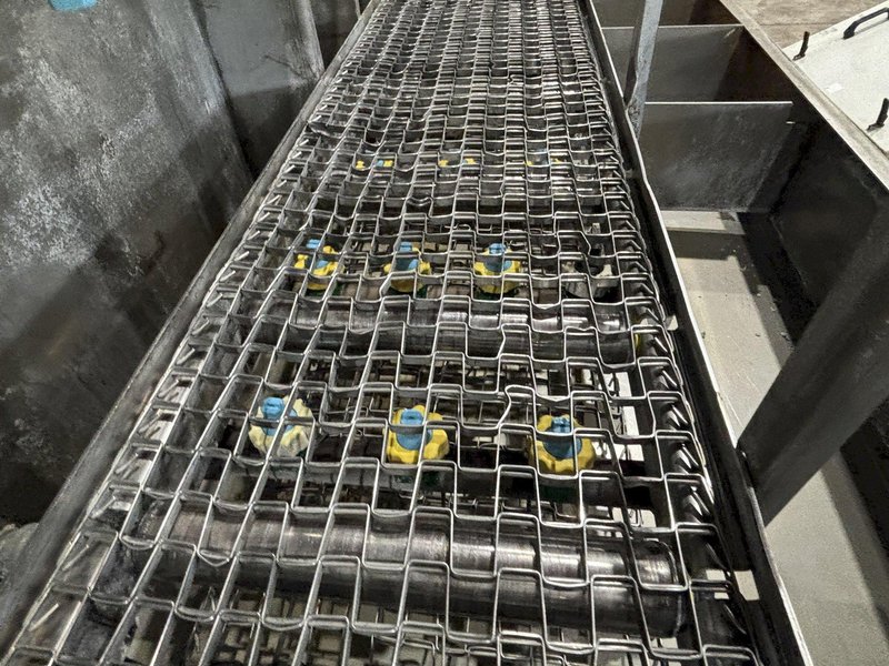 14&quot; W X 8&quot; H ALLIANCE AQUAMASTER CB-1400E STAINLESS STEEL CONVEYOR BELT 3 STAGE PARTS WASHER: STOCK #23103