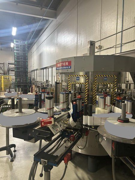 48-Head KHS Rotary Short-Tube Bottle Rinser, Filler, Crowner with Complete Used Bottling Line including Depalletizer, Labeler, Crown Elevator, Case Packer, Case Erector, Carrier Erector, &amp; More, 2013