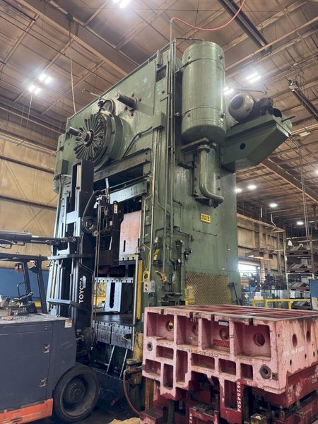 500 Ton S4-500-96-60 USI Clearing Straight Side Press, 96&quot;x60&quot; Bed, 60&quot;SH, 24&quot;Stroke, 12&quot; Slide Adj.