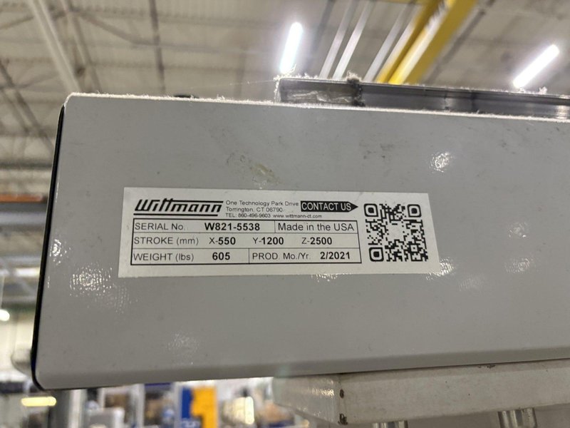 Wittman Used W821 Servo Robot, 80-300 ton, yr. 2021