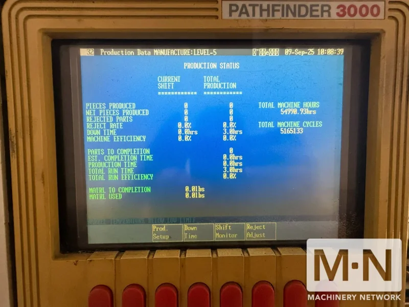 120 TON 8 OZ VAN DORN MODEL 120HT-8F INJECTION MOLDING MACHINE MFG 2002