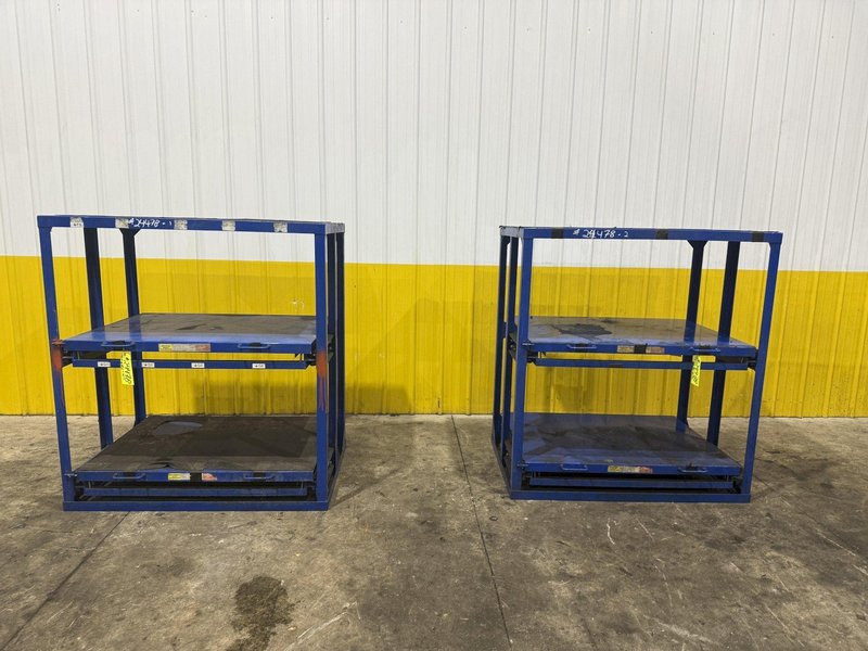 (4) 1,000 LB CAPACITY DIE RACKS W/ SLIDING SHELVES: YOBRO #24478
