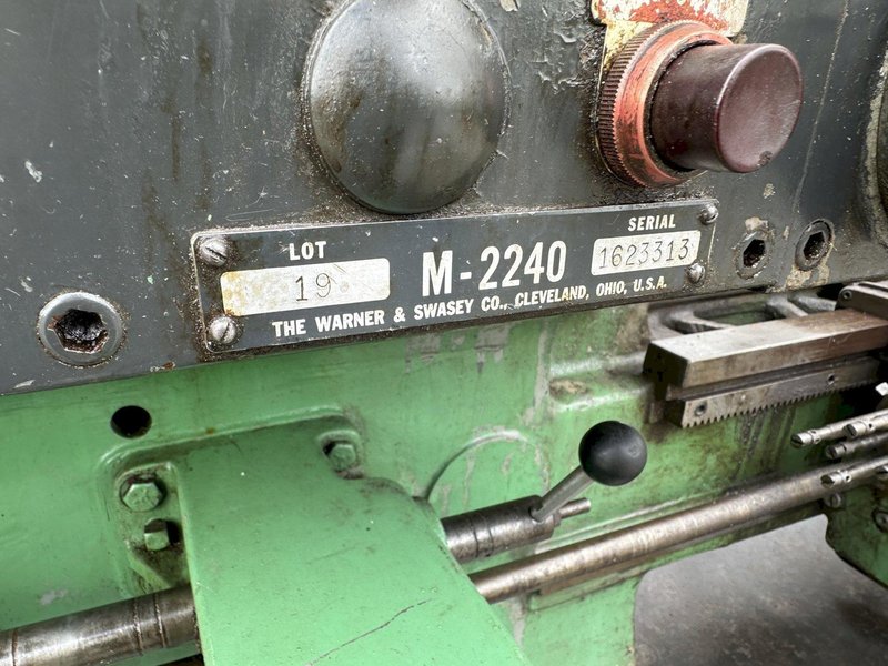#4 WARNER &amp; SWASEY MODEL # 2240 RAM TYPE TURRET LATHE: STOCK #78924