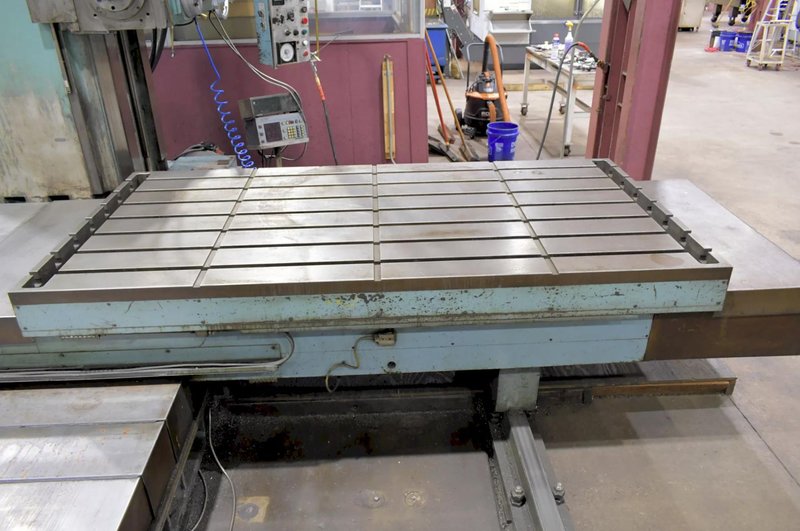 4" NOMURA P-100WP TABLE TYPE HORIZONTAL BORING MILL. STOCK # 0755926